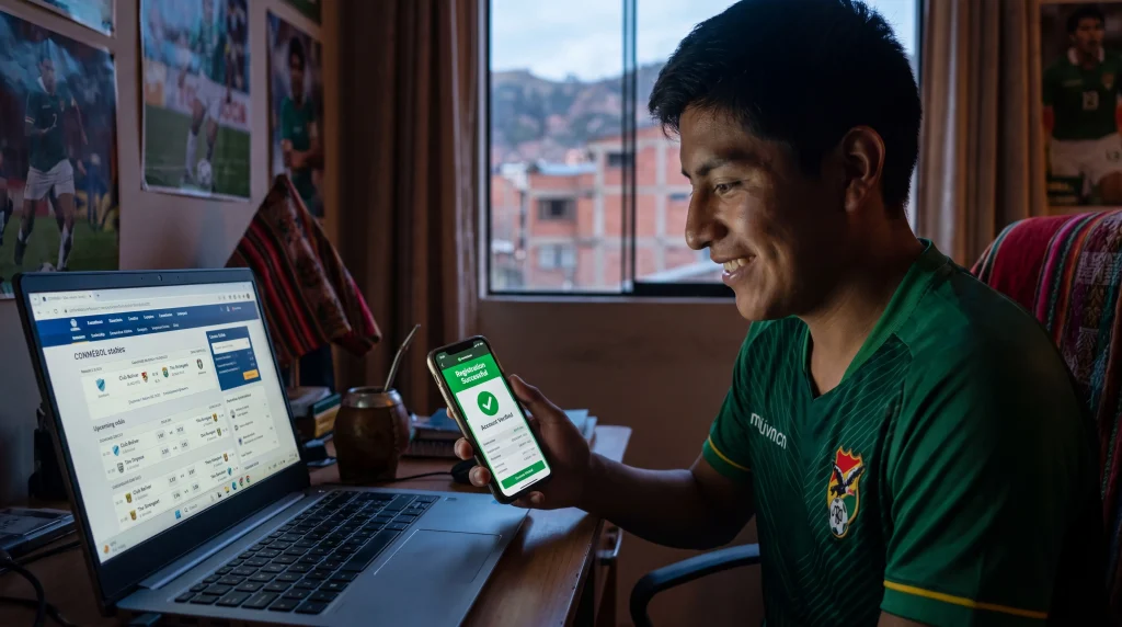 Paso a paso: Cómo registrarse en 1xbet desde Bolivia